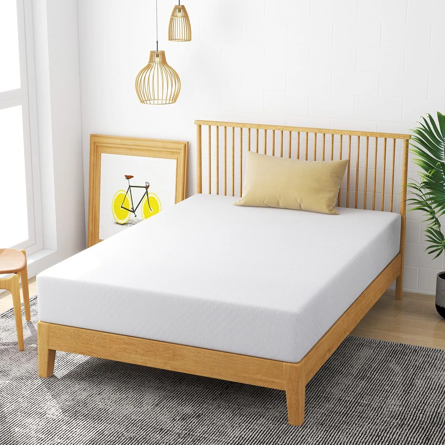 Waterproof and breathable mattress Hypo-allergenic cool sleep comfortable support double memory foam sponge mattress 1