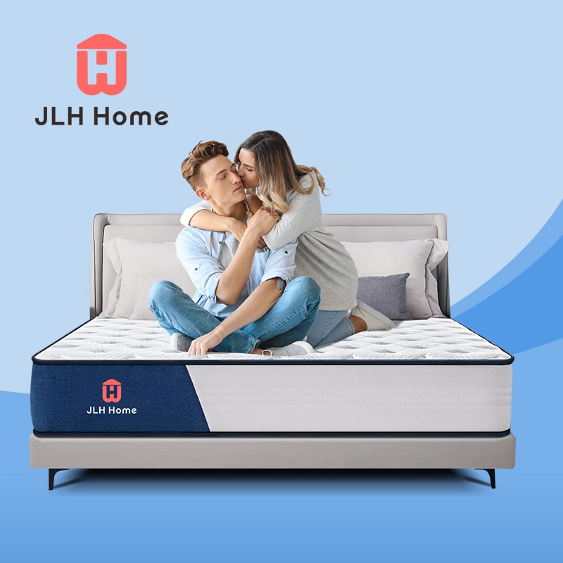 Pacote de rolo de colchão de molas ensacadas personalizado de qualidade por atacado para quarto, colchões de hotel em uma caixa | JLH Mattress 1