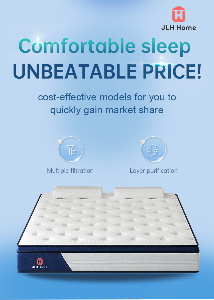 Quality Wholesale Customized Bedroom Pocket Spring Mattress Roll Package Hotel Mattresses In A Box | JLH Mattress 19