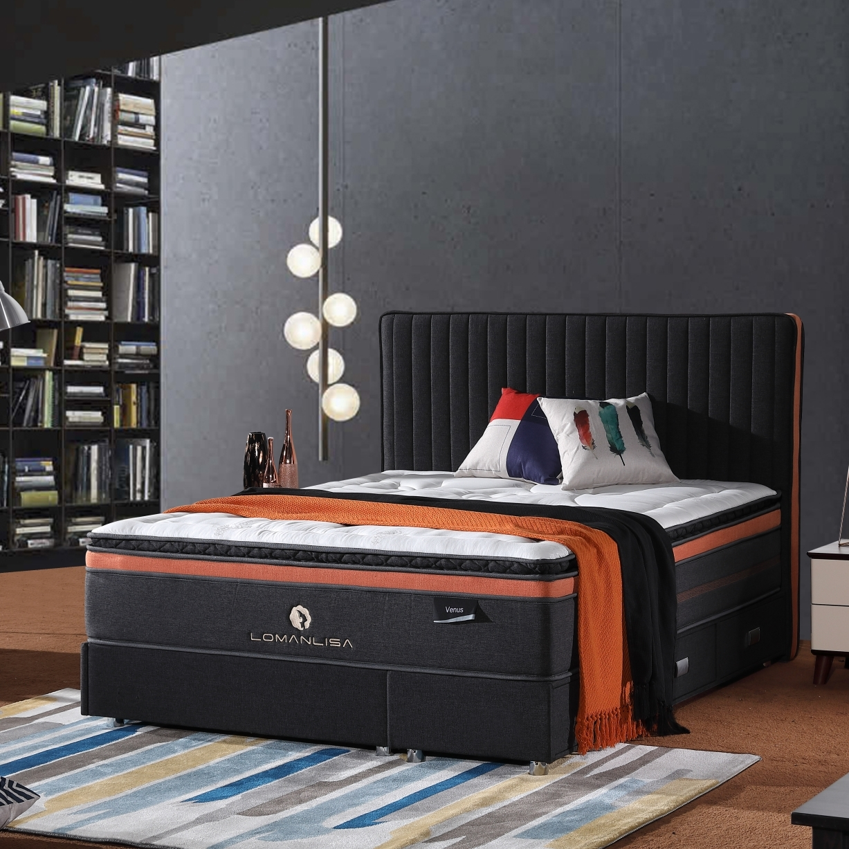 4APA-13 Wholesale Roll Up Pack Queen Size Bonnell Spring Mattress Hotel Quality JLH Factory Direct Mattress 1