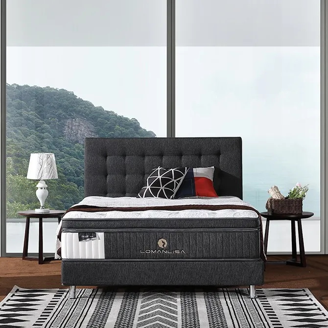 Hot selling 12inch customized luxury hotel mattress size latex gel memory foam pocket spring mattress manufacturer 8