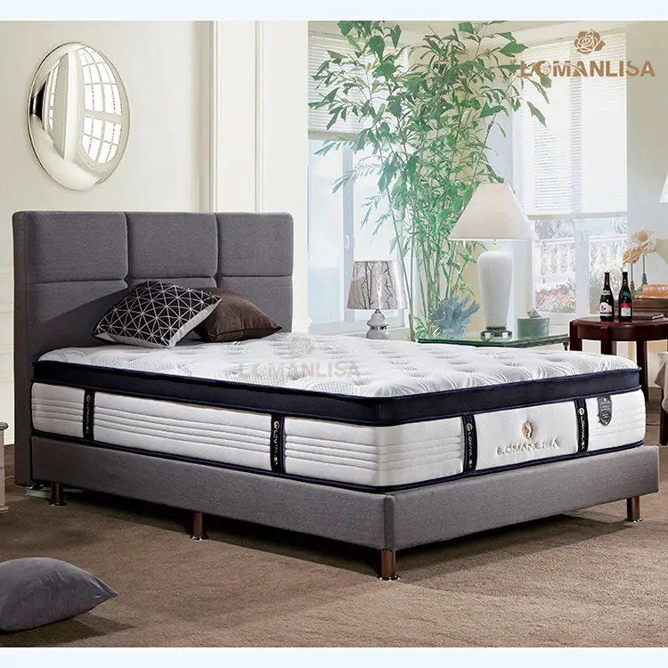 Super Wholesale Sales King Size Mattress Pocket Spring Customizable Memory foam Latex Hotel Mattresses in a Box 11