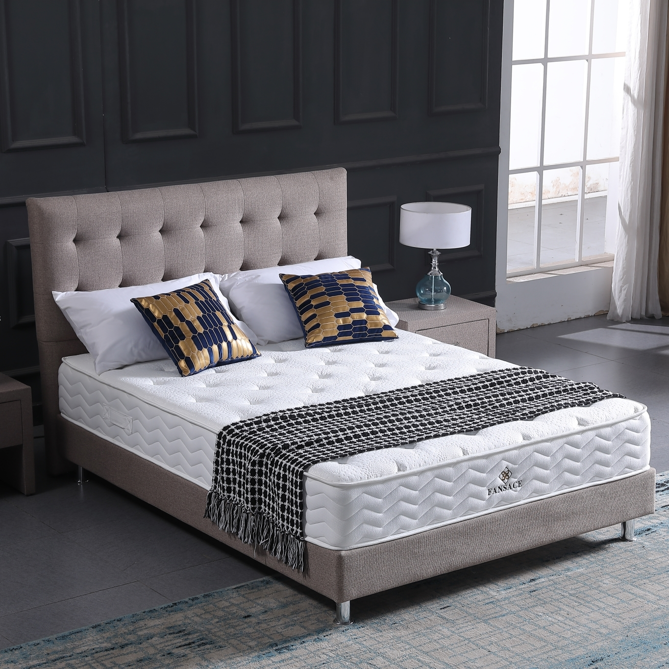 Quality 21BA-02 Sleep in Comfort Fireproof mattress 3 star hotel mattress topper bedroom furniture for sale in the box 1
