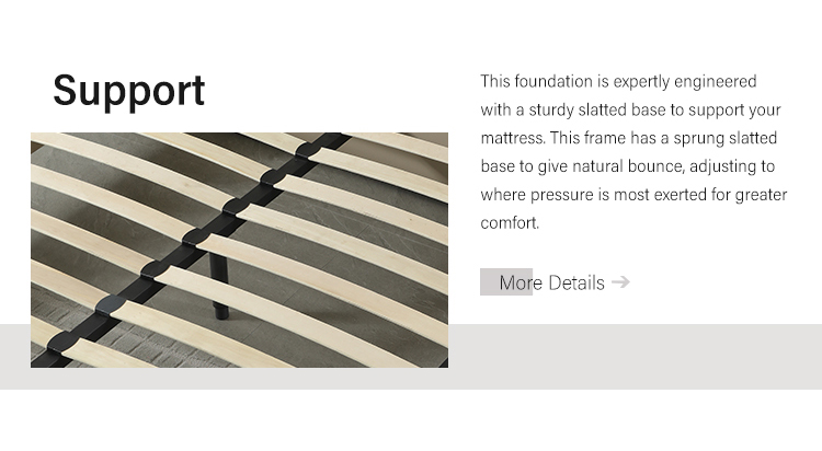 MB3562ZT Minimalist brick cube shape hotel upholstered bed for adult Light Blue Supplier manufacturers | JLH Mattress 11