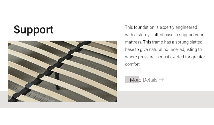 MB3301ZT Wholesale modern bedroom furniture upholstered hotel bed slat wooden bed frame with high headboard 11