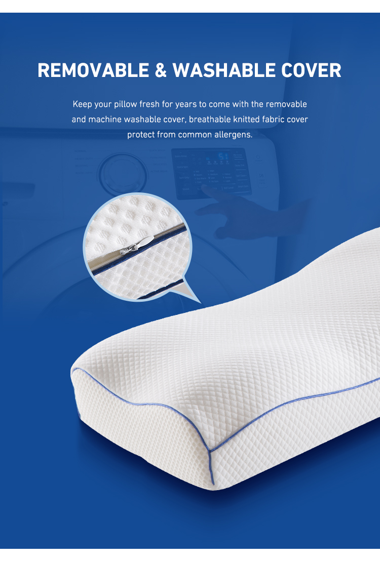 Hot Sleeper Favorite Relief Pressure Двусторонняя бамбуковая подушка для шеи с измельченной охлаждающей подушкой из пены с эффектом памяти с прохладой 19