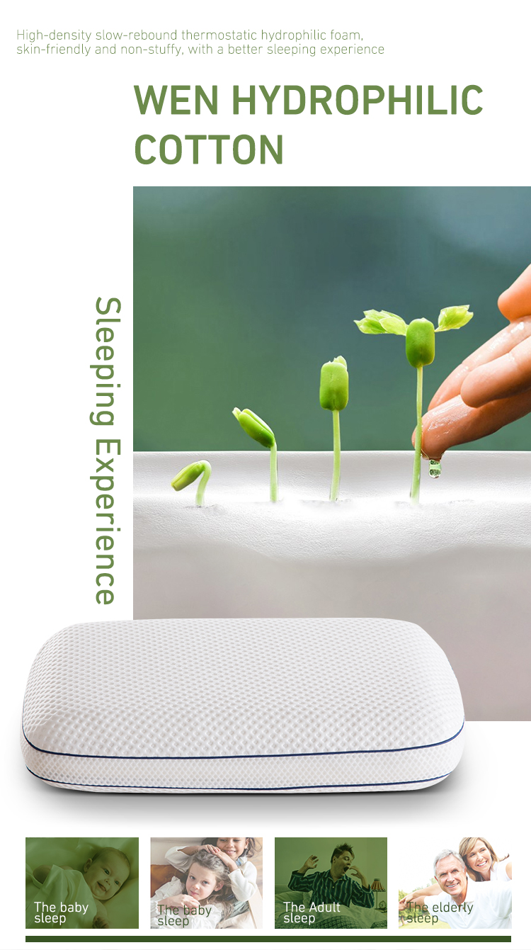 Горячая Распродажа Спящий Любимый Рельеф Давление Охлаждающий Гель Память Пена Хлеб Гидрофильный Хлопок Подушка Для Сна 16