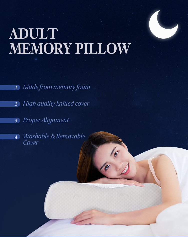 подушки для гостиничных апартаментов из белой трикотажной ткани с ортопедическим эффектом для взрослых с охлаждающим гелем Infused memory foam подушка 16