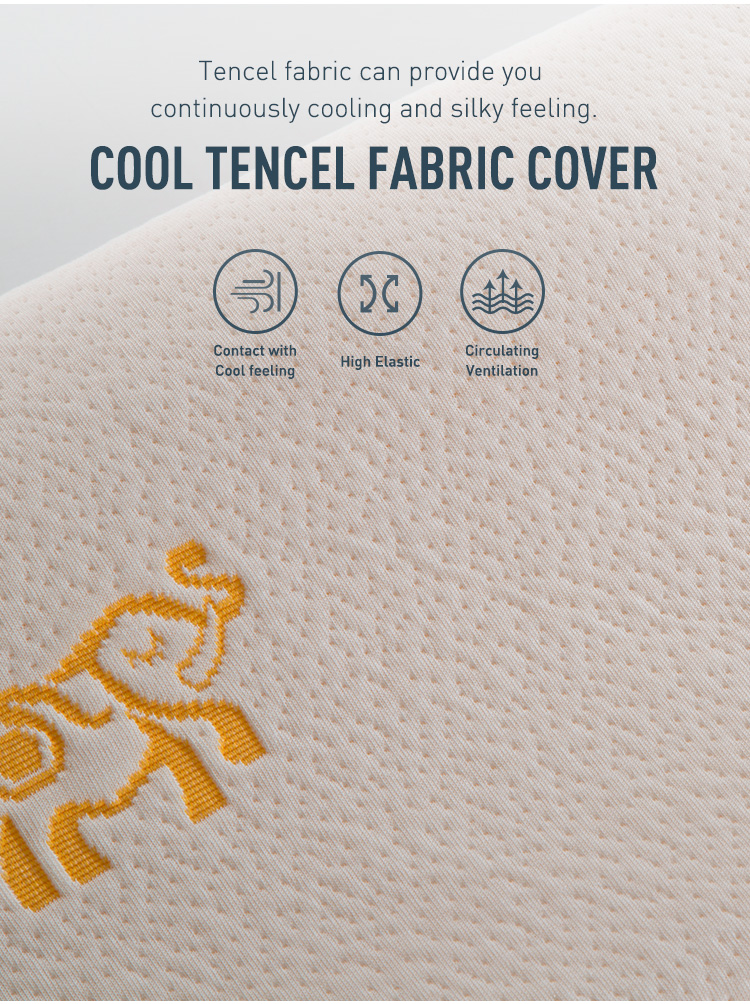 Oreiller orthopédique en mousse à mémoire de forme en latex avec housse tricotée de haute qualité pour massage du cou et des soins infirmiers 15