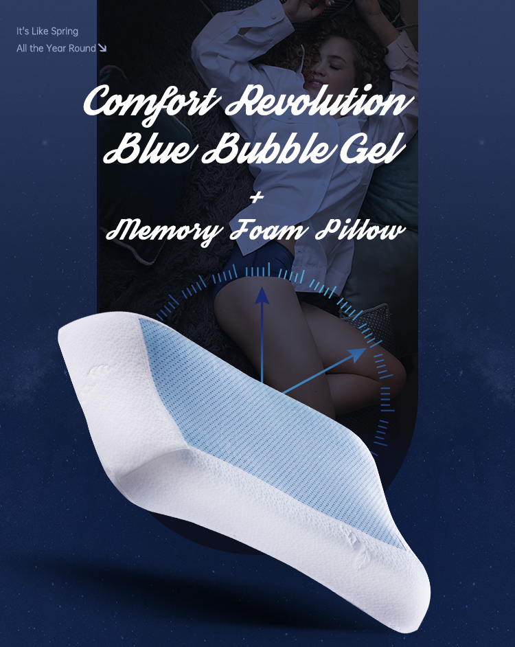 Введение в заводскую цену Raw Comfort And Relax гипоаллергенная двусторонняя латексная муссовая гелевая пена с эффектом памяти подушка для кровати 6