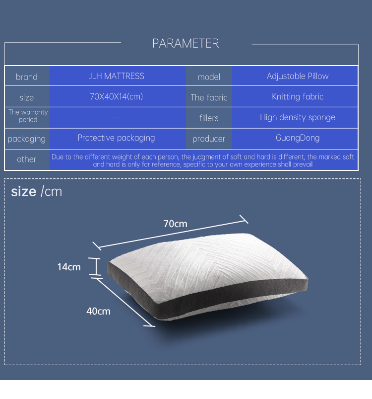 Высококачественная оптовая ткань из ткани с перьями 100% вата для мытья пена с засыпанием спящей измельченная подушка для постельных принадлежностей 16