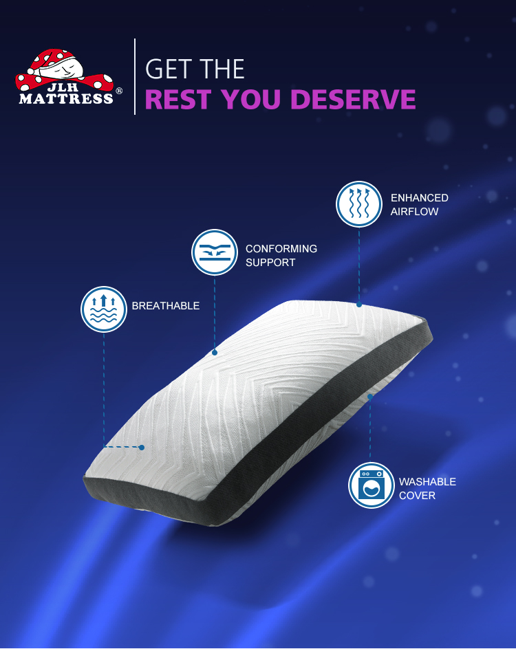 Высококачественная оптовая ткань из ткани с перьями 100% вата для мытья пена с засыпанием спящей измельченная подушка для постельных принадлежностей 12