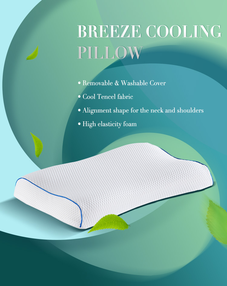 Proveedor de almohadas de espuma viscoelástica baratas AK97 Breeze Cooling Pillow de la mejor calidad al por mayor & fabricantes 17