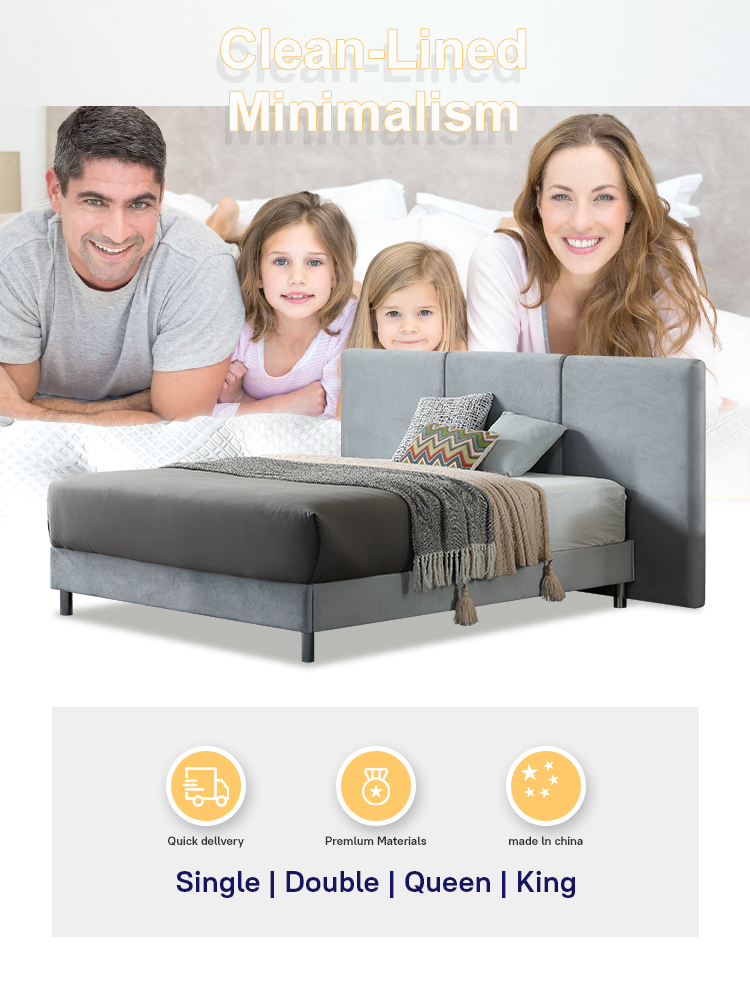 MB3568ZT Three-piece headboard disassembly and splicing simple upholstered bed 8