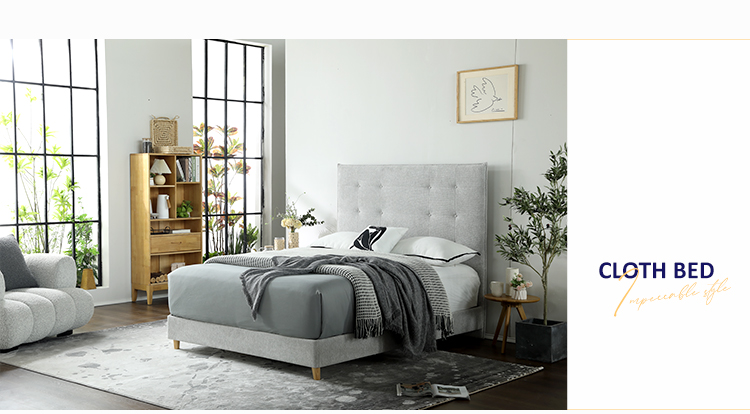 Best MB3663ZT Easy clean Fabric Tufted Bed, Assorted Sizes & Colors Factory Price - JLH Furniture 10