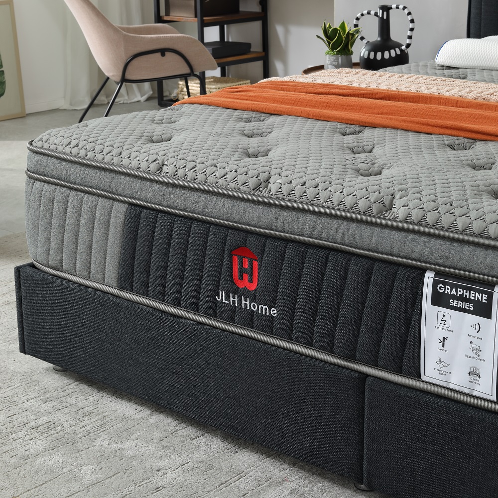 JLH Mattress - 2023 GRAPHENE Bio-Based Memory foam pocket spring Mattress 11.5inch 34PB-37 9
