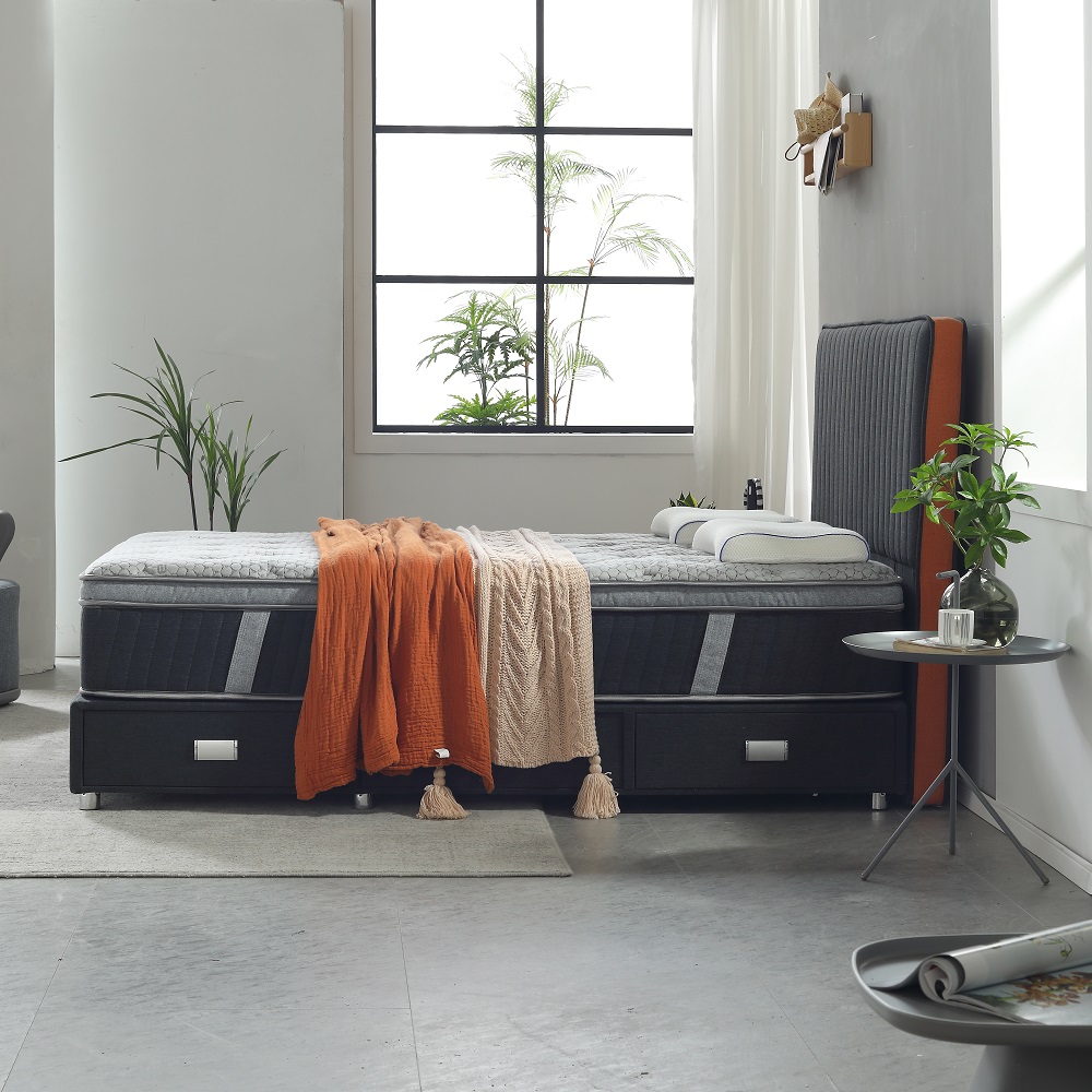 JLH Mattress - 2023 GRAPHENE Bio-Based Memory foam pocket spring Mattress 11.5inch 34PB-37 10