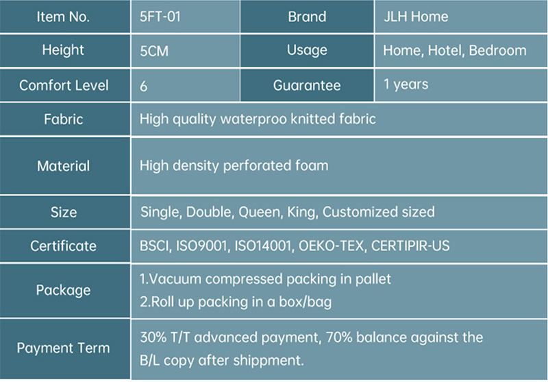 5FT-01 High Quality Mattress Topper With Cheap Price 18