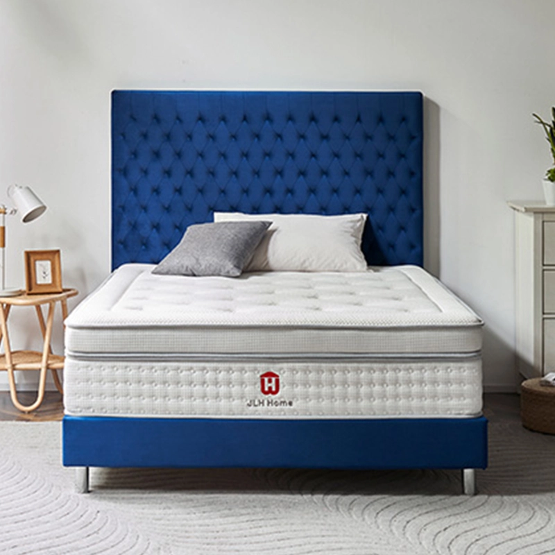 47AA-21  Good Quality Cashmere Knitted Fabric Pocket Spring Mattress For Adult 1