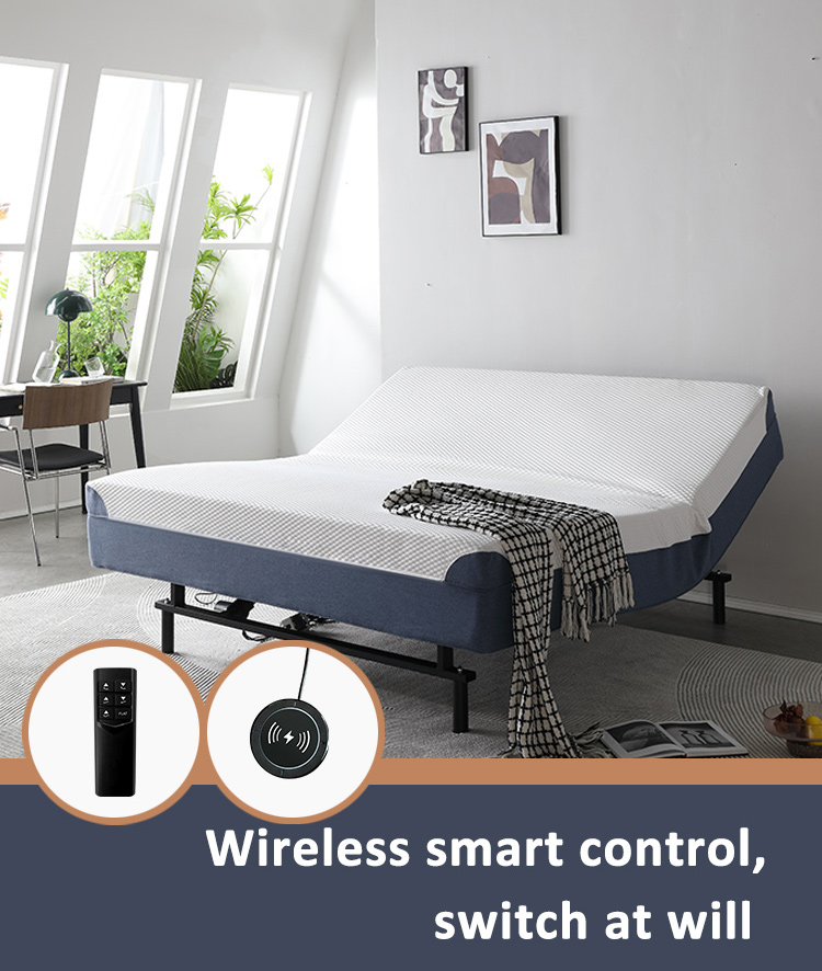 High Quality DK034-7 electric bed and mattress set smart adjustable electric bed Wholesale Products | JLH Mattress 4