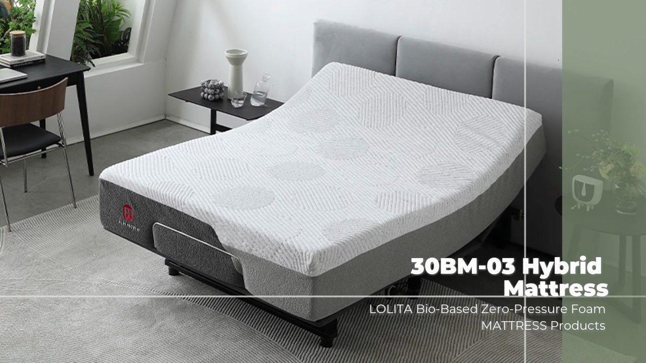 30BM-03 Hybrid .Mattress.LOLITA Bio-Based Zero-Pressure Foam .MATTRESS Products .