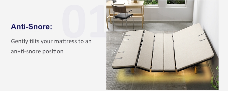 JH209D Best Motorized Adjustable bed base Okin motor Germany Control Supplier 4