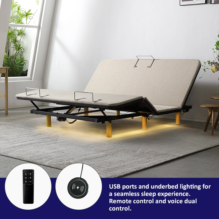 JH209D Best Motorized Adjustable bed base Okin motor Germany Control Supplier 1