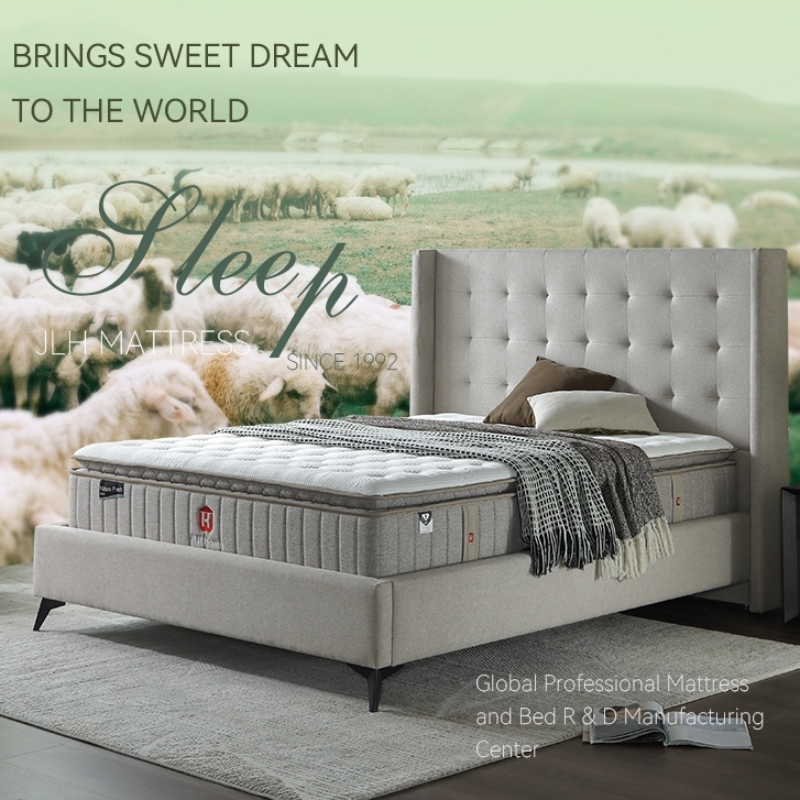 مرتبة زنبركية جيبية طبيعية طازجة 32PB-28 الأكثر مبيعًا بسعر جيد - JLH Mattress 1