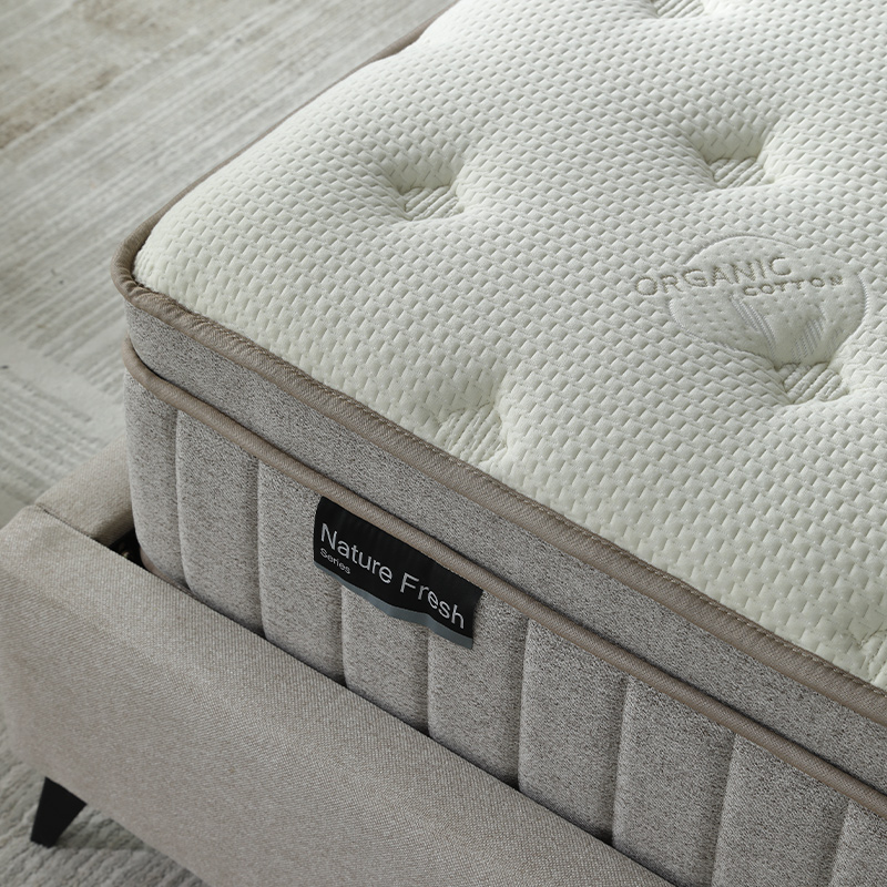 34PA-94 Natural Fresh Oraganic Cotton firmer Box spring mattress Products | JLH Mattress 2