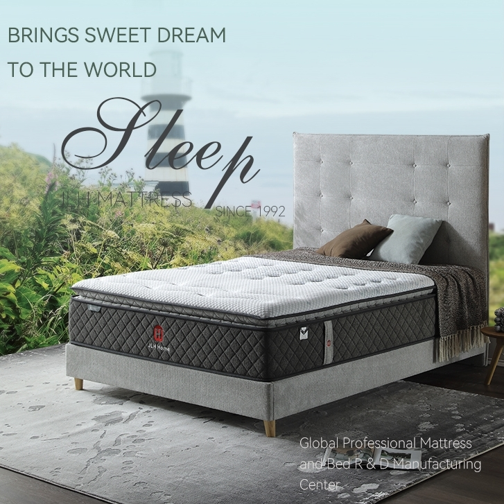 Colchón de muelles embolsados ​​de diseño de lujo Royal 32PB-27 al por mayor a buen precio - JLH Mattress 1