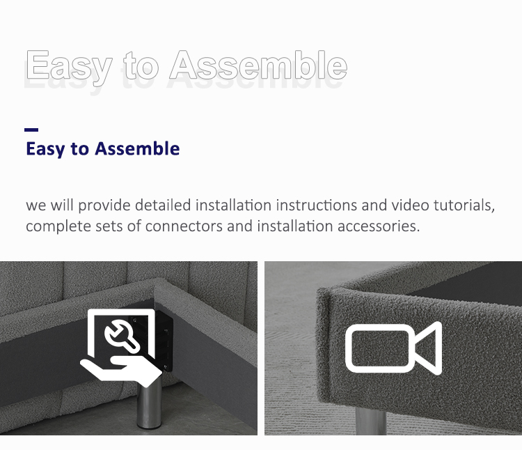 MB3656ZT Berlin bed Modern Upholstered Platform Bed with Channel Extended Headboard 5