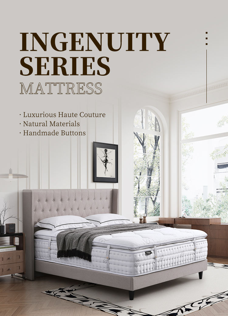 21PD-08 Luxury Bed Mattress for Sale Quality Latex Like King Size Memory Foam Pocket Spring Mattress Home Furniture 15