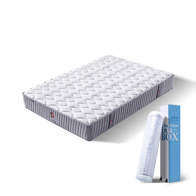 JLH Mattress - High Quality Knitted Fabric FOB price hotel coil mattress 21PB-39 tight top pocket spring mattresses 1