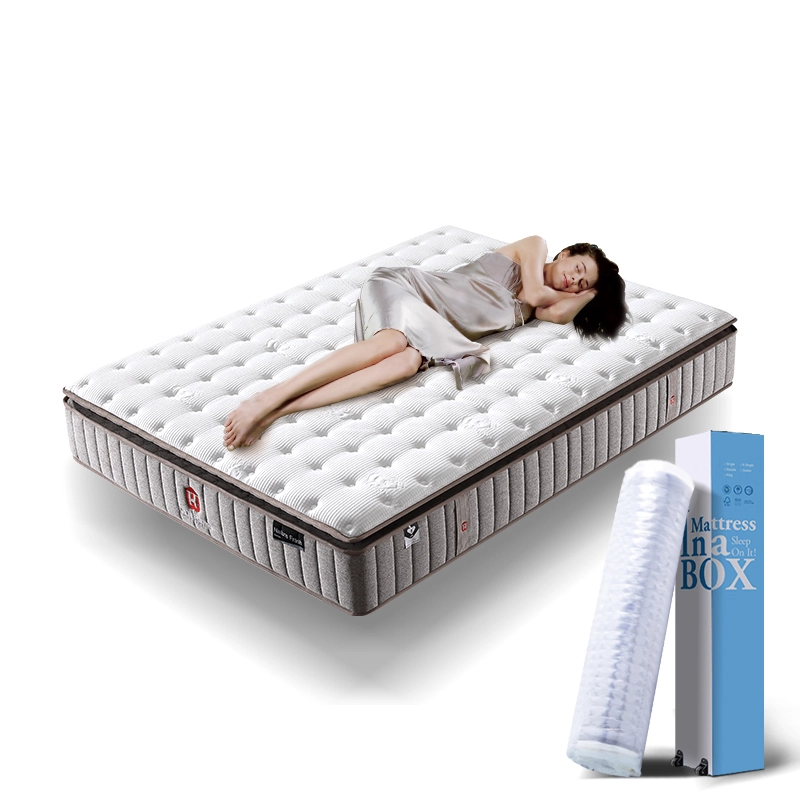 JLH Mattress - Fabricante de colchones enrollables con resortes de 13 pulgadas y bolsas 32PB-28 para hoteles y hogares de Foshan 1