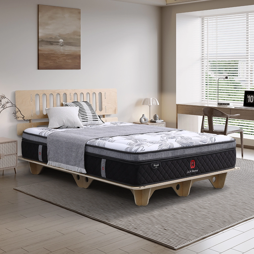 47AA-23 Матрас для кровати класса люкс King Size с гелевым эффектом и пеной с эффектом памяти, двухслойный матрас Pocket Spring Queen Size, заказ онлайн - JLH HOME 1