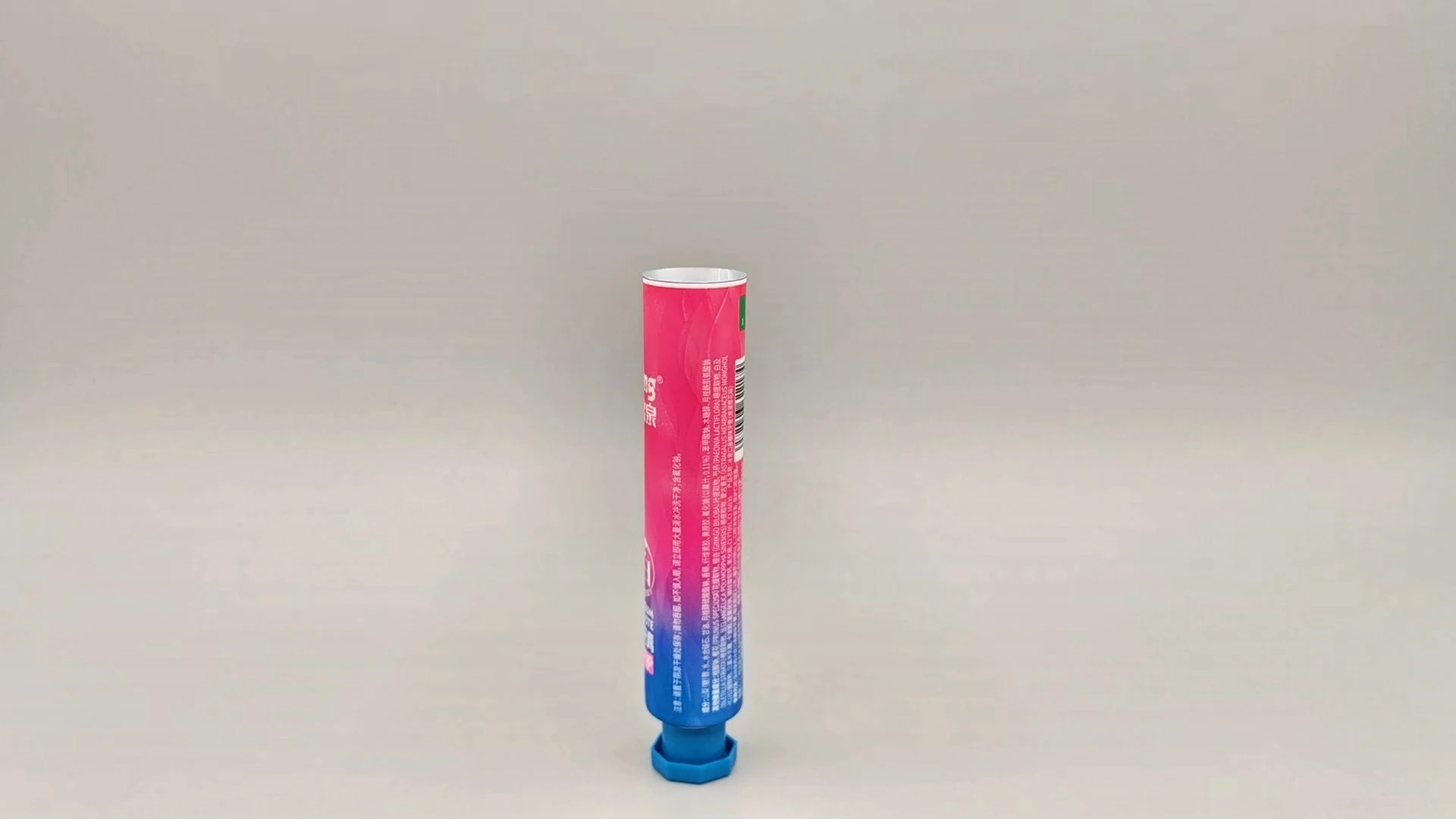 Aluminum Plastic Toothpaste Tube Red Blue Offset Print Octagon Cap Dental Packaging 1