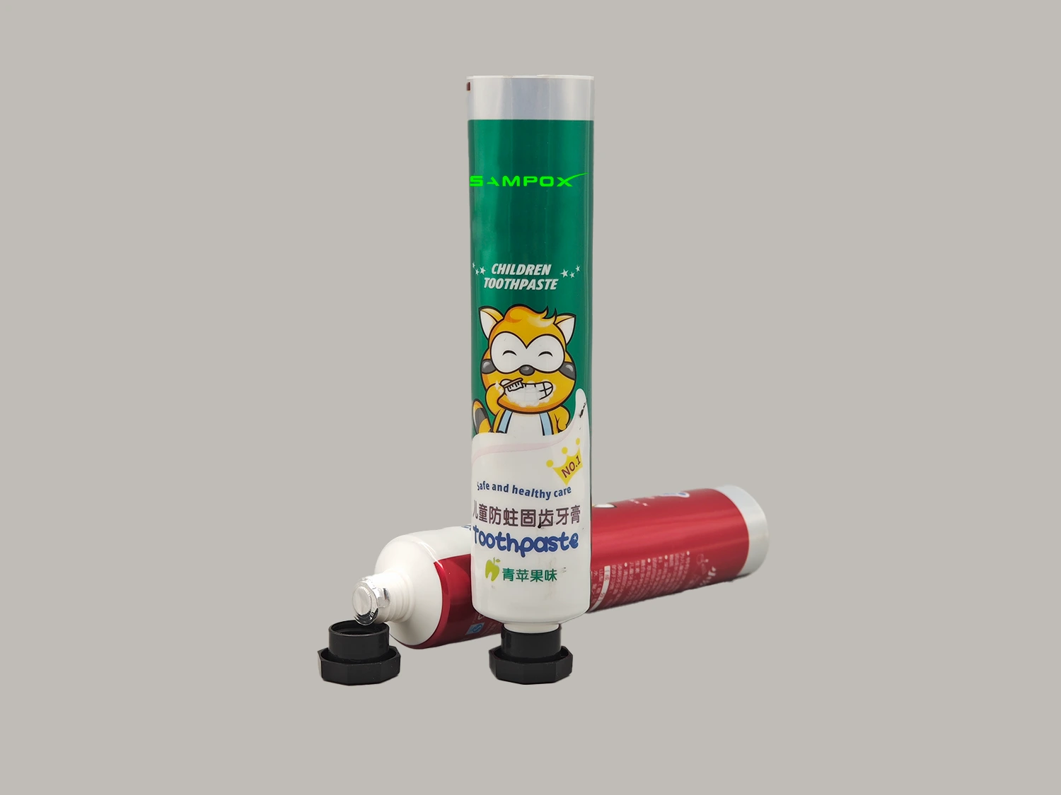 Tubo per imballaggio dentifricio D35mm con stampa offset lucida, cappuccio ottagonale 1