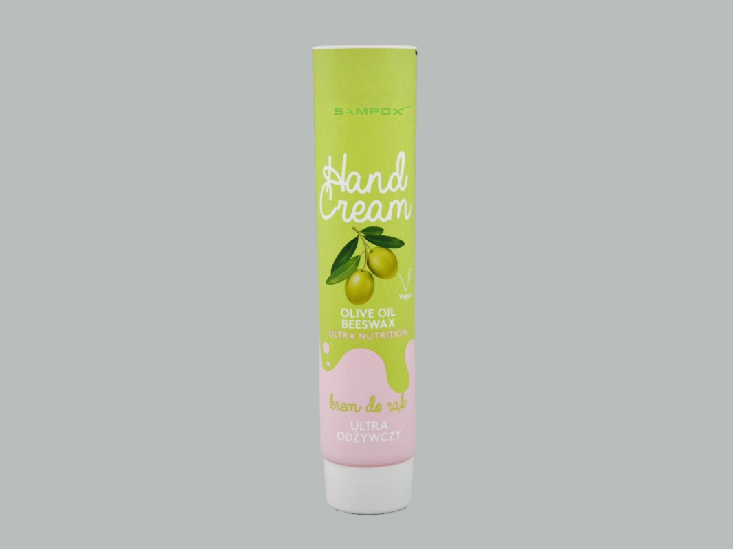 D35mm offset printed screw cap plastic sheet hand cream tube 1