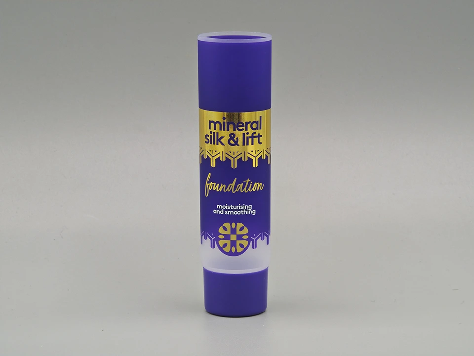 Hydrating Concealer Tube Purple Offset Print Transparent Round Packaging 1