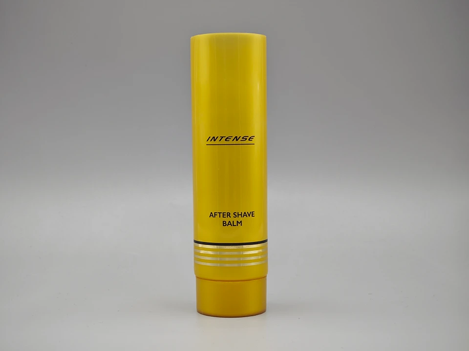 Yellow After Shave Balm Tube PE Round Twist Cap Packaging 1