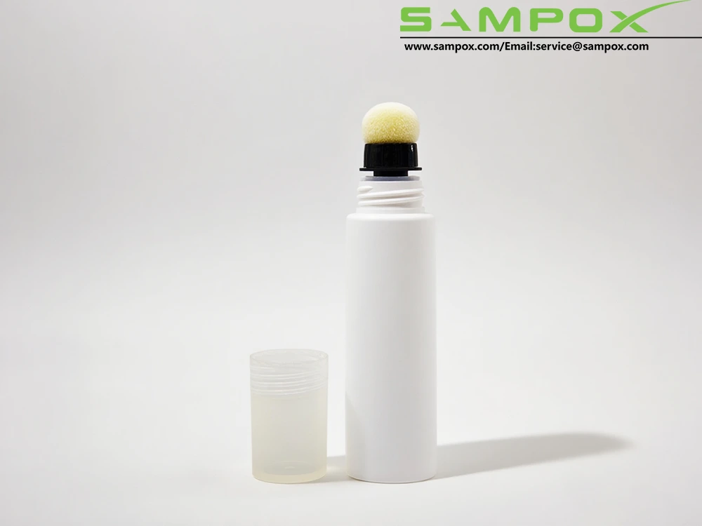 White Concealer Tube With Press Sponge Applicator Head D30mm 1