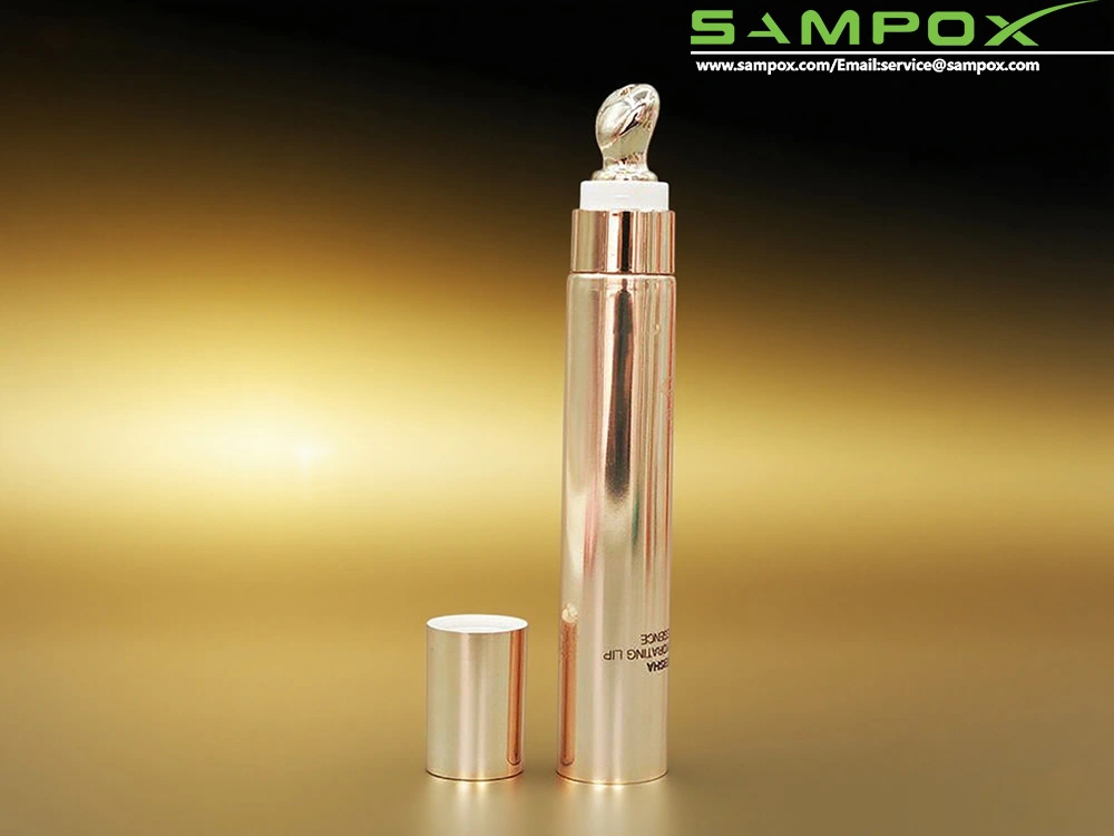 Lippenbalsam-Tube mit vergoldetem Verschluss und Legierungsspitze, 12 ml 1