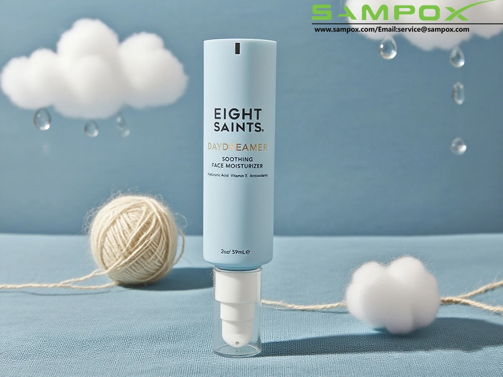 Индивидуальный тюбик крема для лица 59 мл D35 мм Синий ПЭ Увлажняющий крем Упаковка Тюбик 1