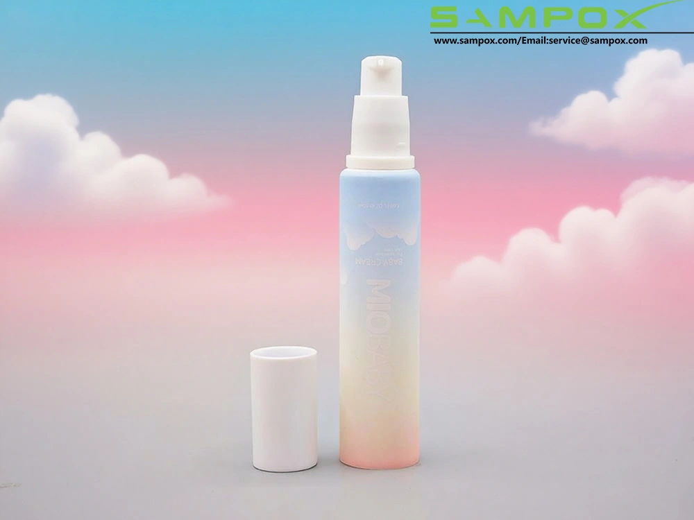 Weiße PE-Lotionpumpe mit weißer Pinguinpumpe und Schutzkappe, 50 ml 1