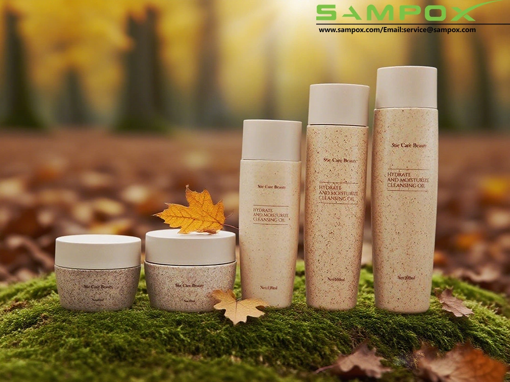 Butelka biodegradowalna na bazie słomy z zakrętką 160 ml D44 mm 1