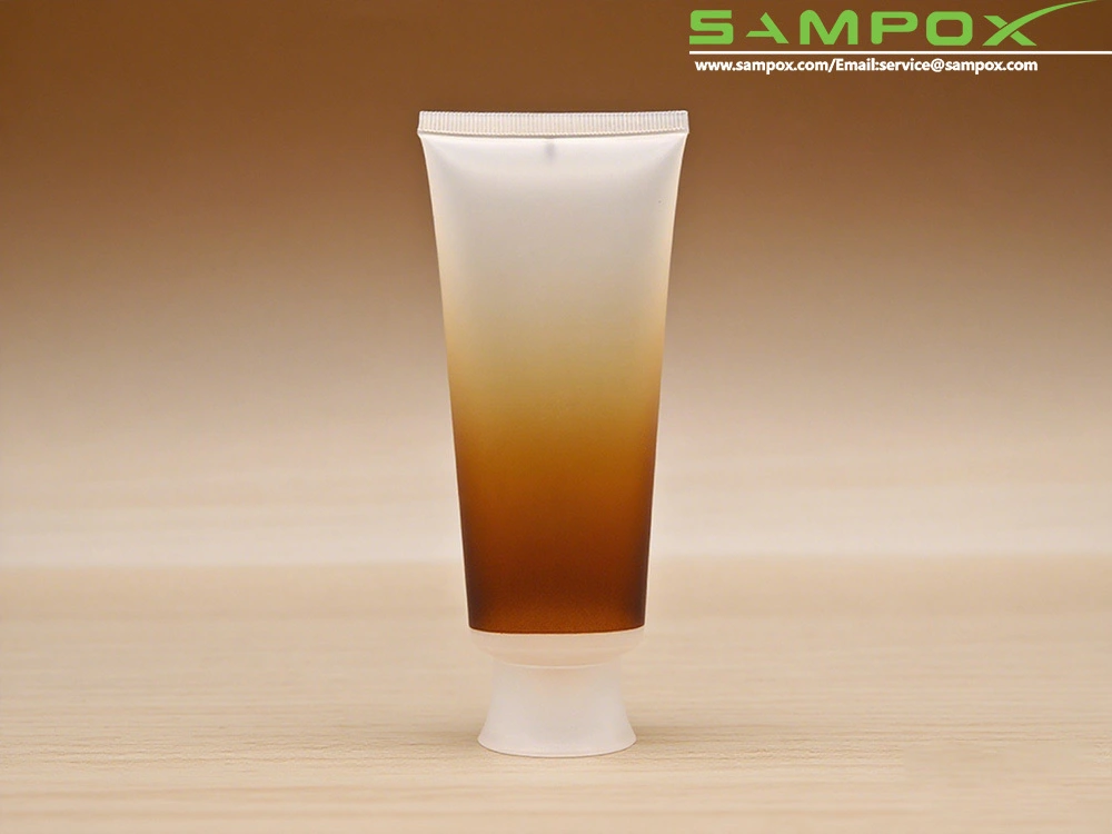 Envase cosmético personalizado de 100 ml de diámetro y 40 mm - Marrón transparente degradado 1