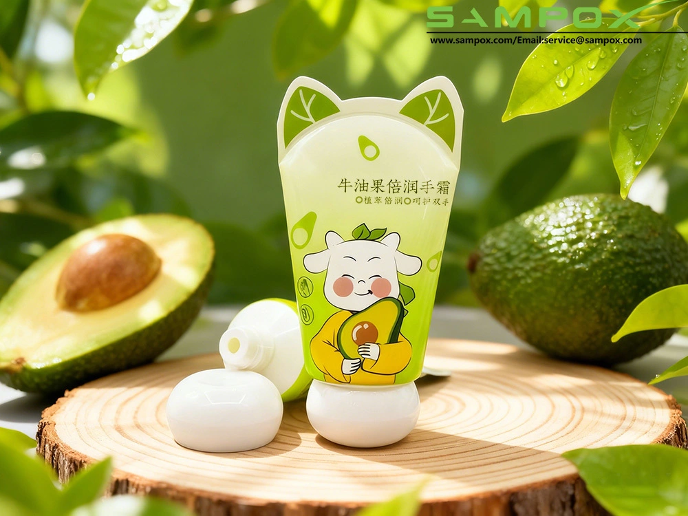 Whimsical Cat-Ear Tail PE Hand Cream Tube with Abacus Cap 30g/35mm 1