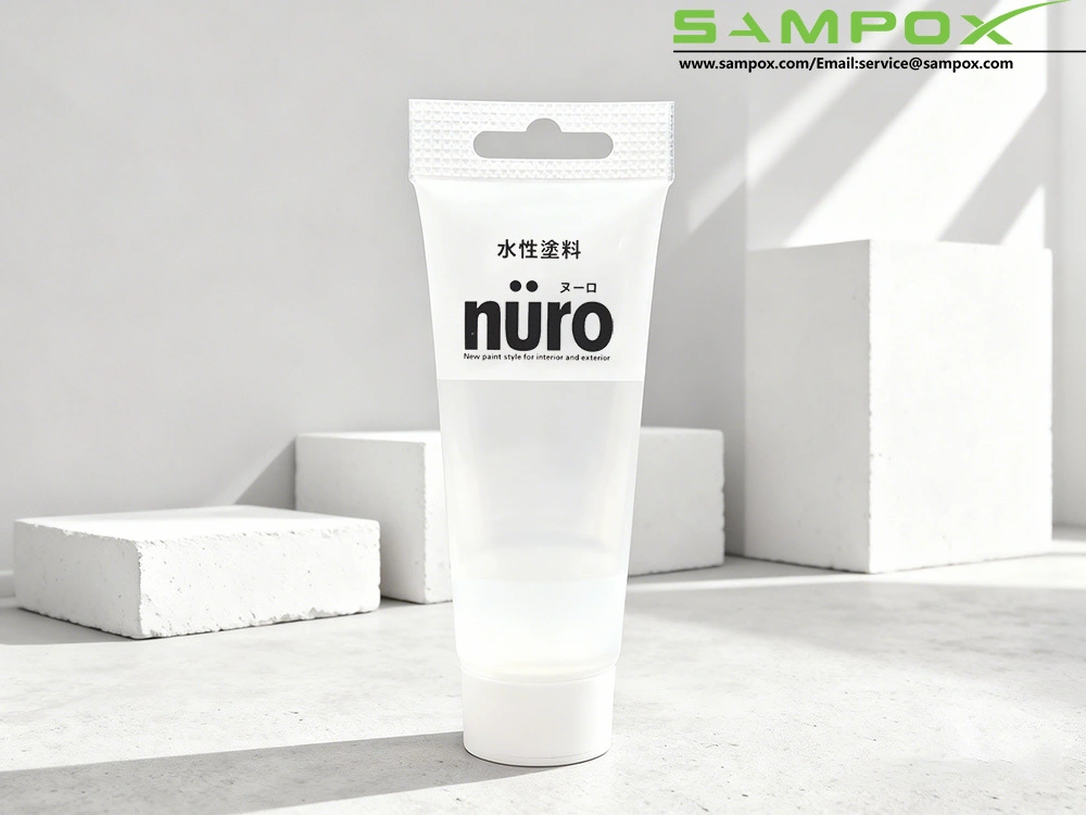 Professional PE Paint Squeeze Tube with Euro Hanging Hole 35mm 1