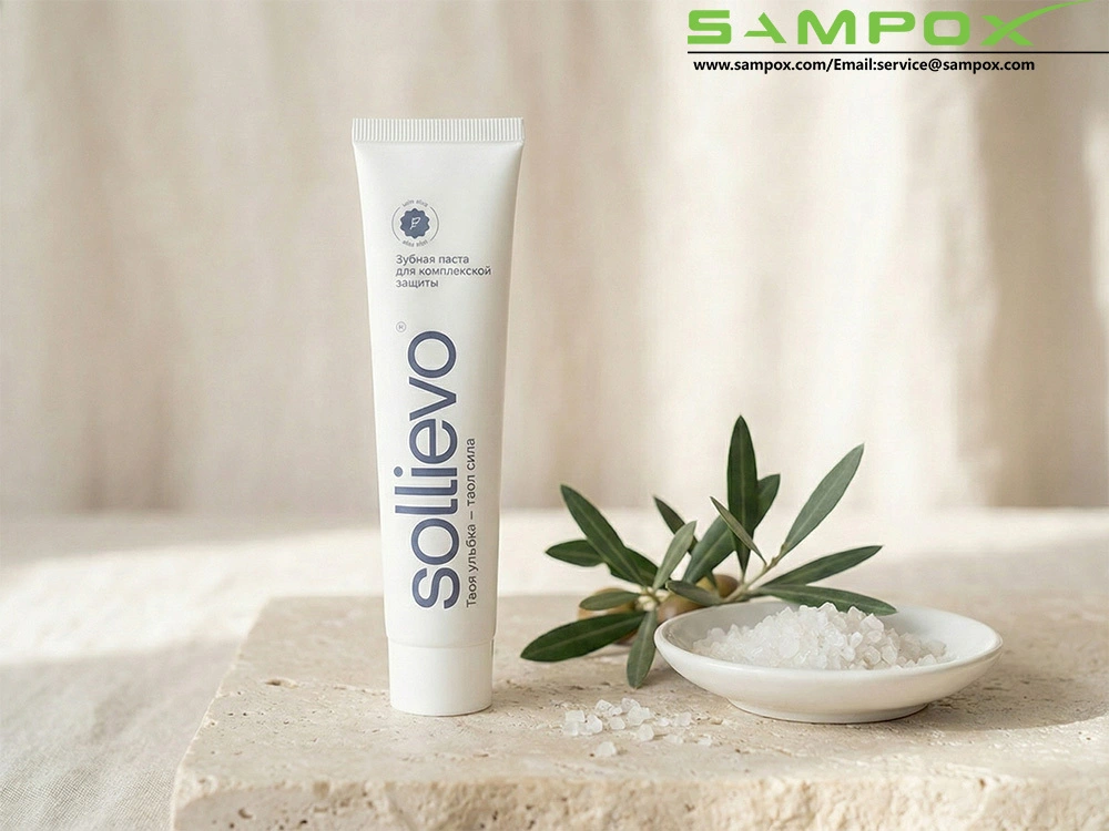 Classic White PE Toothpaste Tube with Screw Cap 75ml/30mm 1