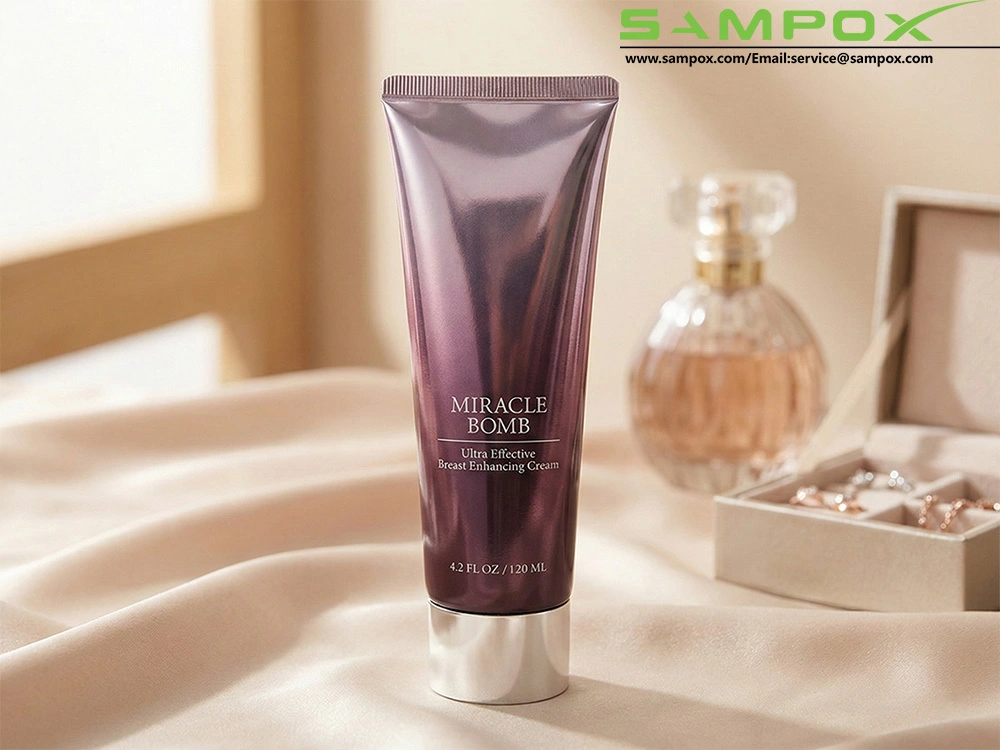 High-Gloss Metallic Mauve ABL Tube with Silver Cap 120ml/40mm 1